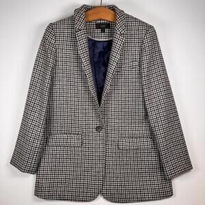 J.Crew Moon British Wool Houndstooth Blazer Size 4